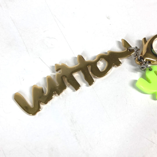 LOUIS VUITTON key ring M65766 plastic green Bijoux Sac Graffiti unisex(Unisex) Used Authentic
