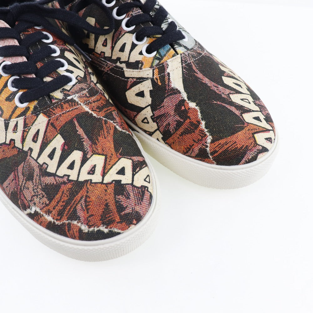 CELINE sneakers 400A11 canvas Brown Women 40 Used Authentic