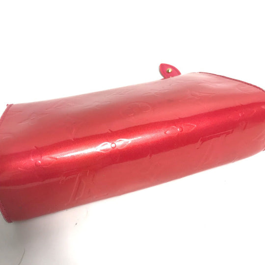 LOUIS VUITTON Pouch M93647 Patent leather pink Monogram Vernis Truth cosmetic Women Used Authentic