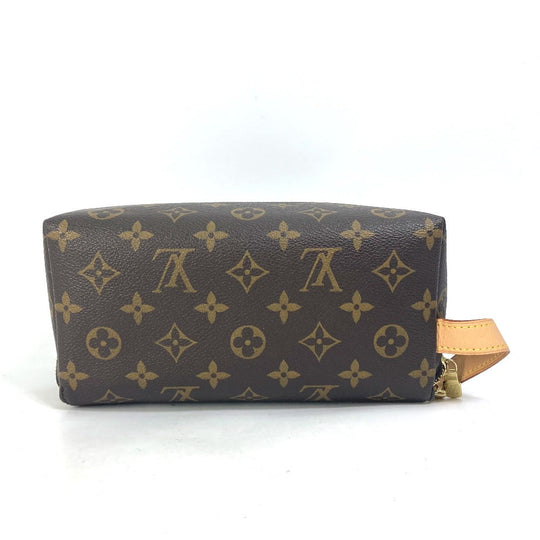LOUIS VUITTON Pouch M47925 Monogram canvas Brown 6-piece set Monogram shoe maintenance set mens Used Authentic