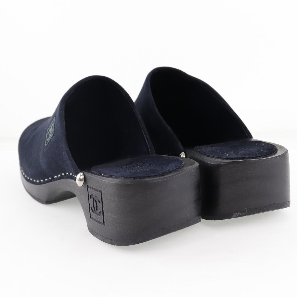 CHANEL Sandals G21635X01036 Suede black 36