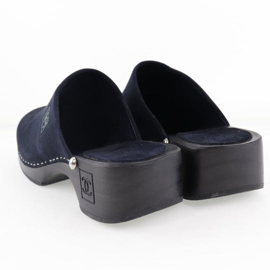 CHANEL Sandals G21635X01036 Suede black 36