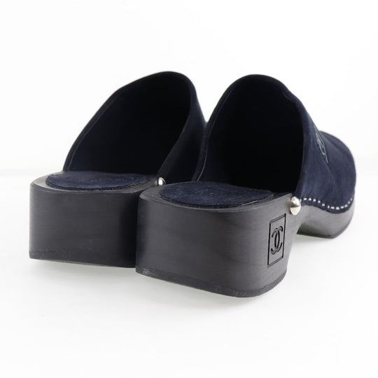 CHANEL Sandals G21635X01036 Suede black 36