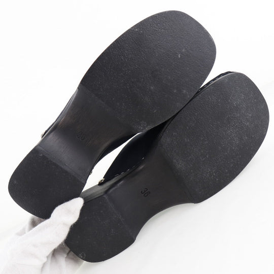 CHANEL Sandals G21635X01036 Suede black 36