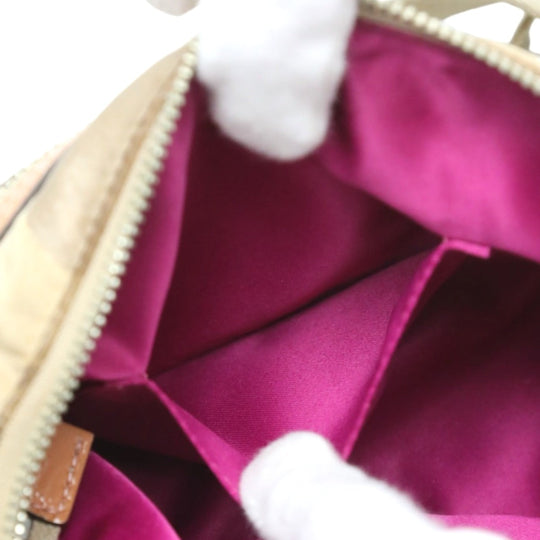 COACH Shoulder Bag F14562 leather beige Poppy Signature 2WAY Women Used Authentic