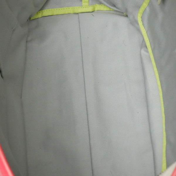 COACH Tote Bag 23469 leather Red x cream LEGACYLegacy Shoulder Bag Women Used Authentic