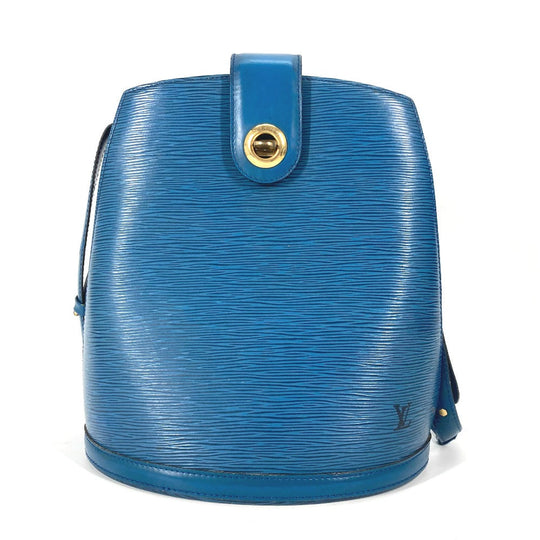 LOUIS VUITTON Shoulder Bag M52255 Epi Leather blue Epi Cluny PM Women Used Authentic