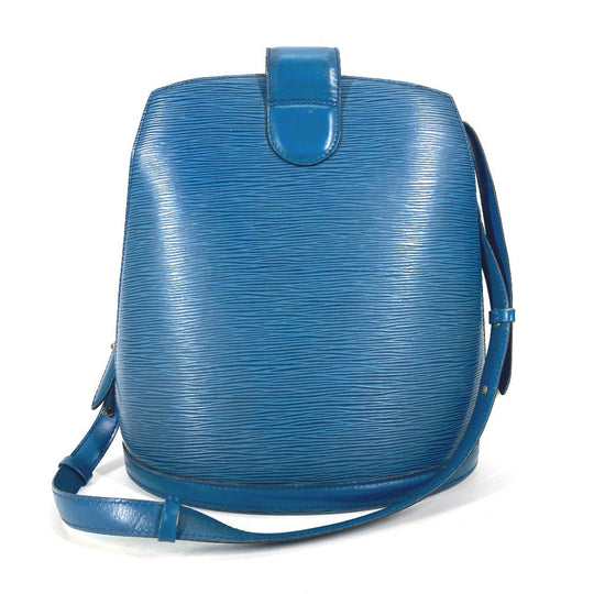 LOUIS VUITTON Shoulder Bag M52255 Epi Leather blue Epi Cluny PM Women Used Authentic