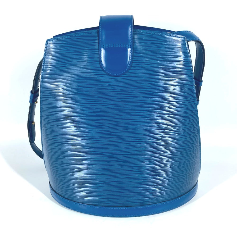 LOUIS VUITTON Shoulder Bag M52255 Epi Leather blue Epi Cluny Women Used Authentic