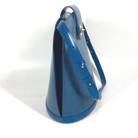 LOUIS VUITTON Shoulder Bag M52255 Epi Leather blue Epi Cluny Women Used Authentic
