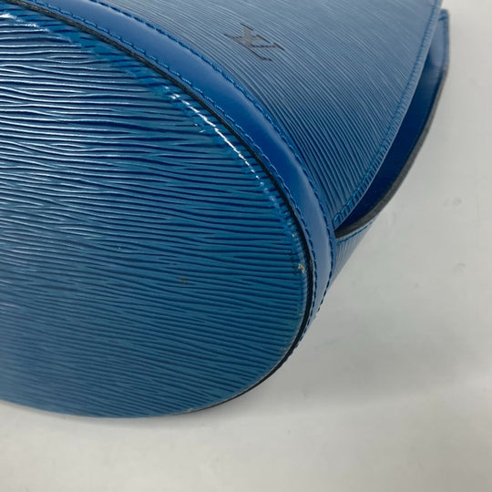 LOUIS VUITTON Shoulder Bag M52255 Epi Leather blue Epi Cluny Women Used Authentic