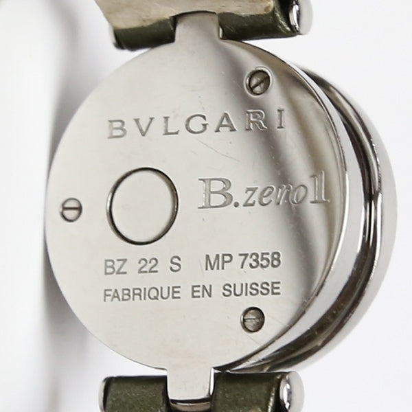 BVLGARI Watches MP7358 enamel Stainless Steel Silver B.zero1 Shell dial BZ22S Women Used Authentic