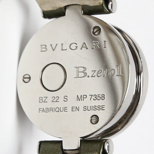 BVLGARI Watches MP7358 enamel Stainless Steel Silver B.zero1 Shell dial BZ22S Women Used Authentic