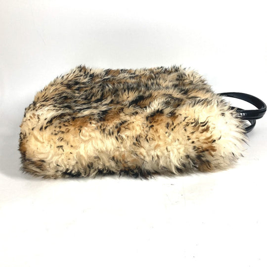 LOUIS VUITTON Handbag M50818 Mouton, Leather beige animal collection Sac Plat Mouton Women Used Authentic