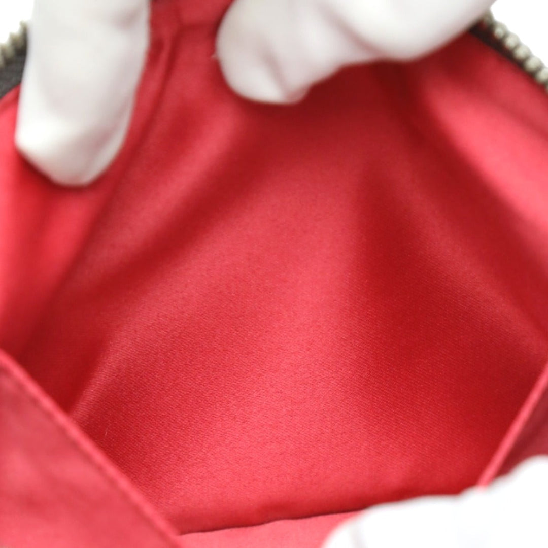 COACH Shoulder Bag 43287 leather Gray x purple swing bag Diagonal Poppy Women Used Authentic