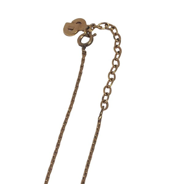 Christian Dior Necklace Gold, fake pearls gold Necklace fake pearl Women Used Authentic