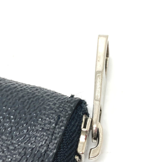 LOUIS VUITTON Long Wallet Purse N63095 Damier Grafitto Canvas black Zippy Wallet Vertical mens Used Authentic