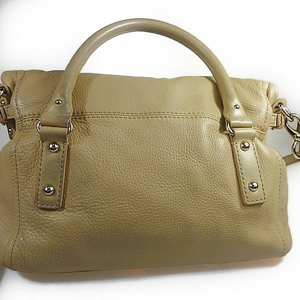 Kate Spade Handbag leather khaki Shoulder Bag 2WAY Women Used Authentic