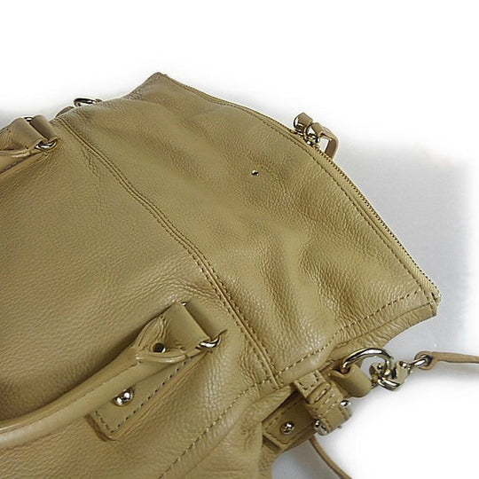 Kate Spade Handbag leather khaki Shoulder Bag 2WAY Women Used Authentic