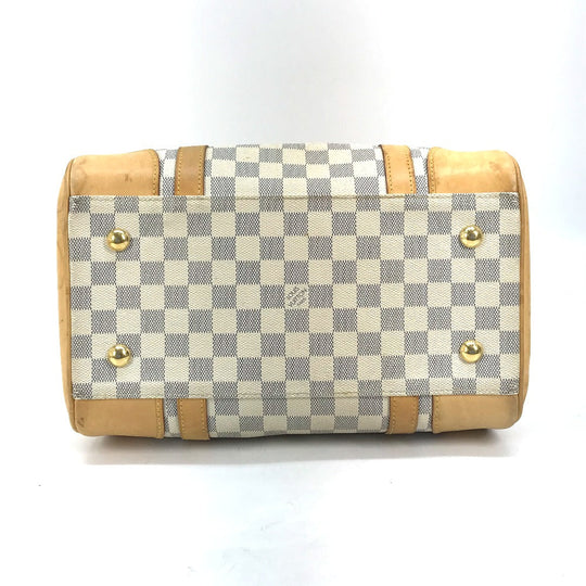 LOUIS VUITTON Handbag N52001 Damier Azur Canvas white Damier Azur Berkeley PM Women Used Authentic