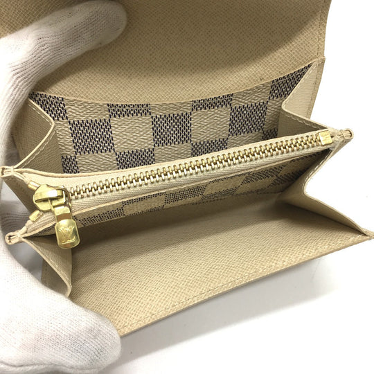 LOUIS VUITTON Waist bag M9835 Damier Azur Canvas white Saint Tulle Pochette Solo Women(Unisex) Used Authentic