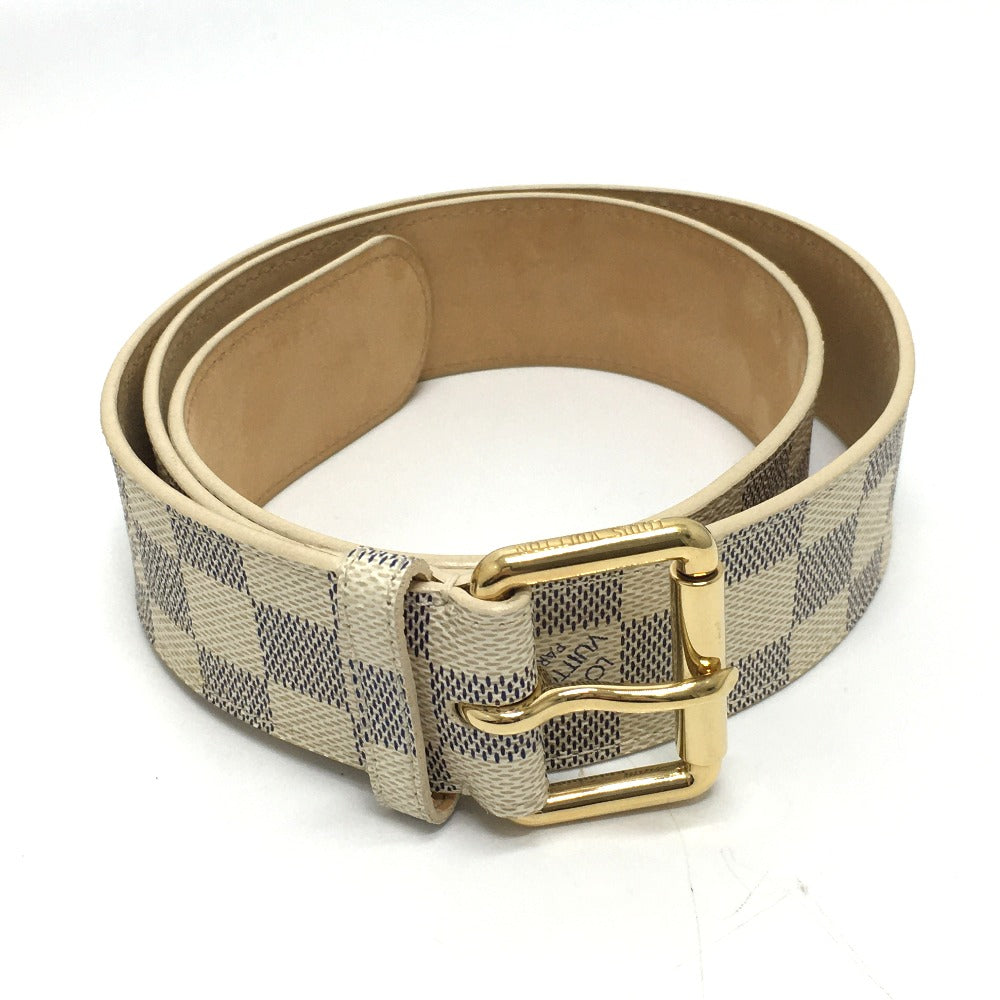 LOUIS VUITTON Waist bag M9835 Damier Azur Canvas white Saint Tulle Pochette Solo Women(Unisex) Used Authentic