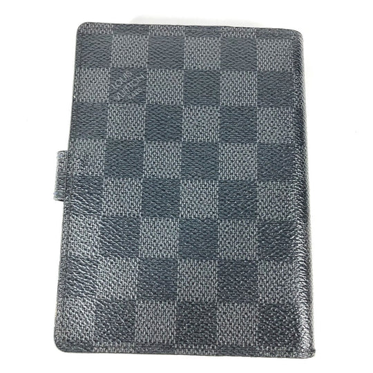LOUIS VUITTON Notebook cover R21130 Damier Grafitto Canvas black Damier Grafitte Illustre Agenda PM Women Used Authentic