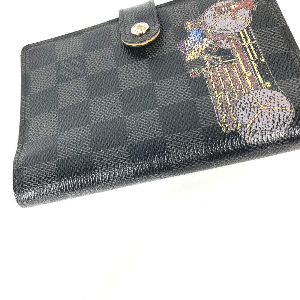 LOUIS VUITTON Notebook cover R21130 Damier Grafitto Canvas black Damier Grafitte Illustre Agenda PM Women Used Authentic