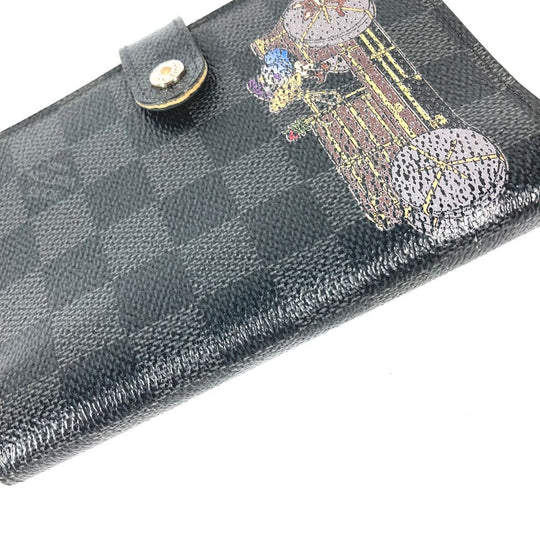 LOUIS VUITTON Notebook cover R21130 Damier Grafitto Canvas black Damier Grafitte Illustre Agenda PM Women Used Authentic