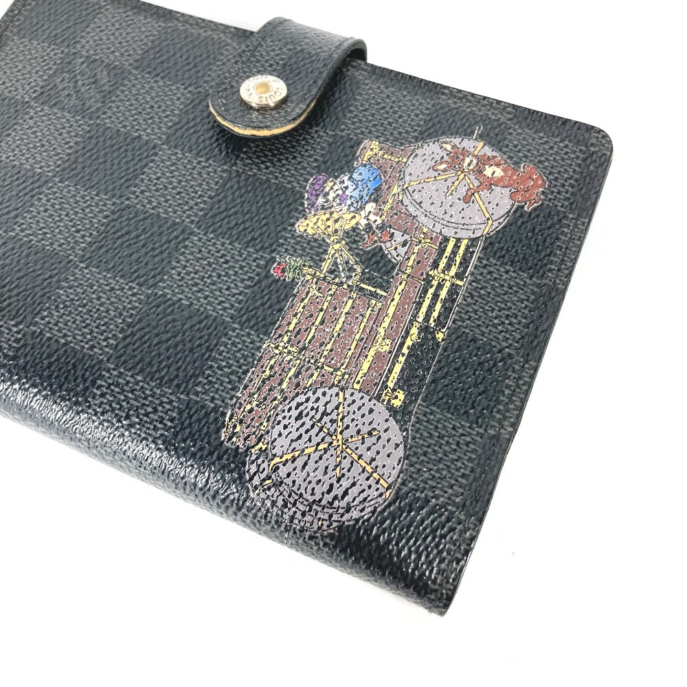 LOUIS VUITTON Notebook cover R21130 Damier Grafitto Canvas black Damier Grafitte Illustre Agenda PM Women Used Authentic