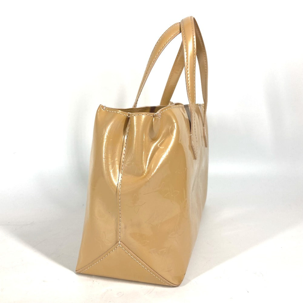 LOUIS VUITTON Tote Bag M91642 Monogram Vernis beige Monogram Vernis Wilshire PM
