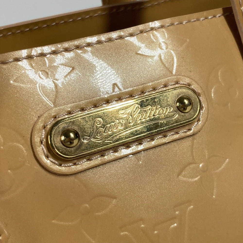 LOUIS VUITTON Tote Bag M91642 Monogram Vernis beige Monogram Vernis Wilshire PM