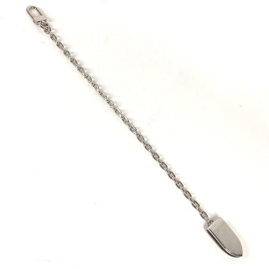 LOUIS VUITTON Money clip M66203 metal Silver Keychain bag charm Panse Bien Chene Ogive mens Used Authentic