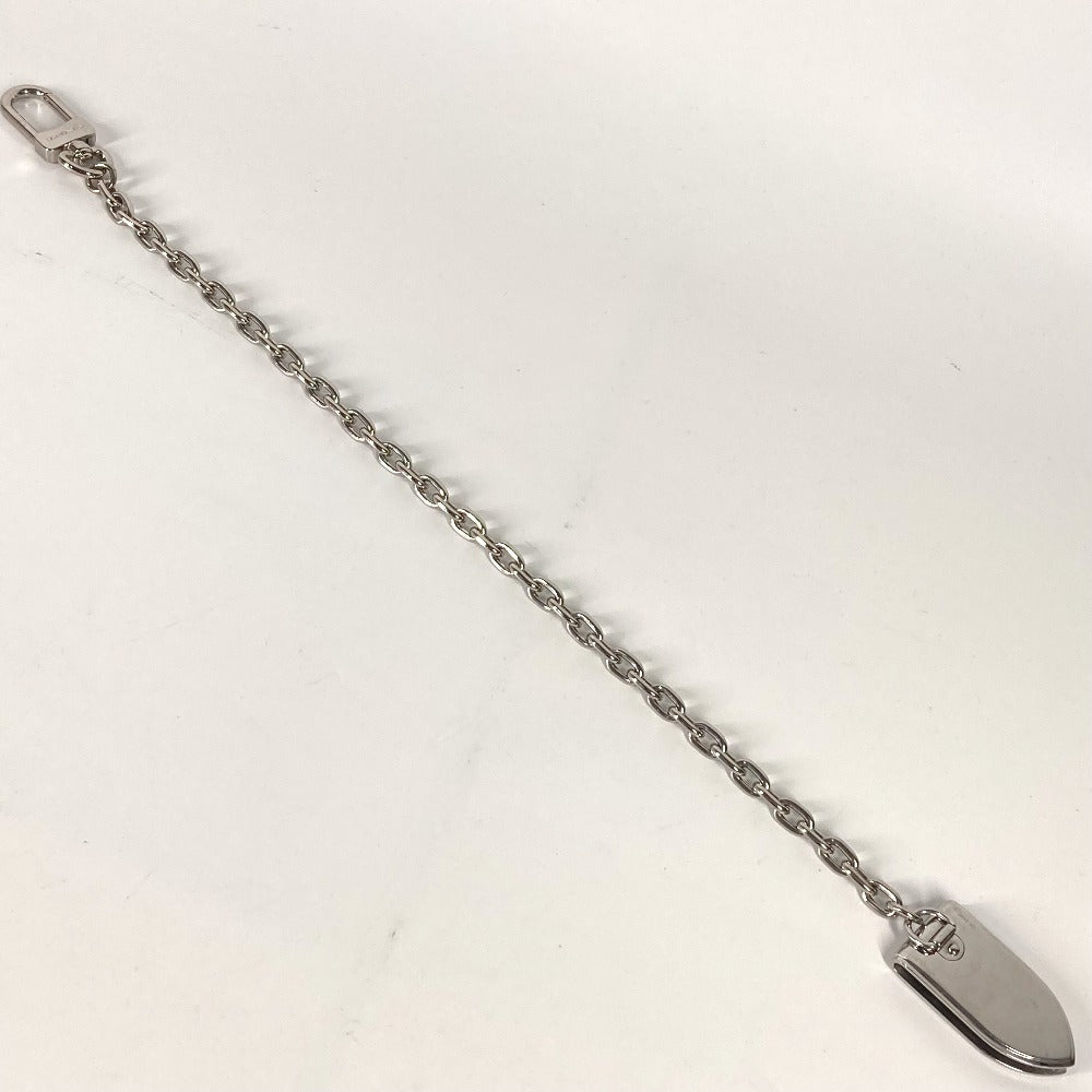 LOUIS VUITTON Money clip M66203 metal Silver Keychain bag charm Panse Bien Chene Ogive mens Used Authentic