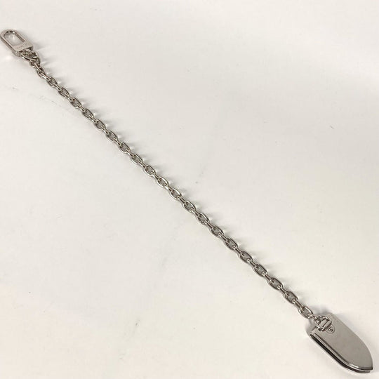 LOUIS VUITTON Money clip M66203 metal Silver Keychain bag charm Panse Bien Chene Ogive mens Used Authentic