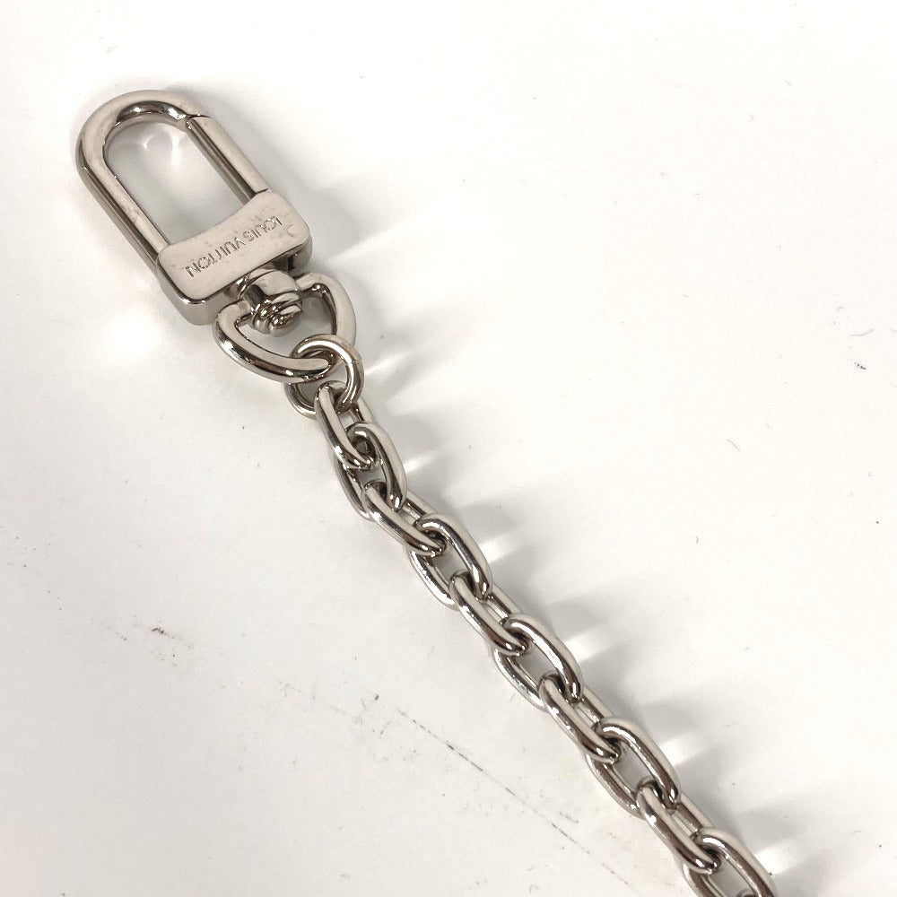LOUIS VUITTON Money clip M66203 metal Silver Keychain bag charm Panse Bien Chene Ogive mens Used Authentic