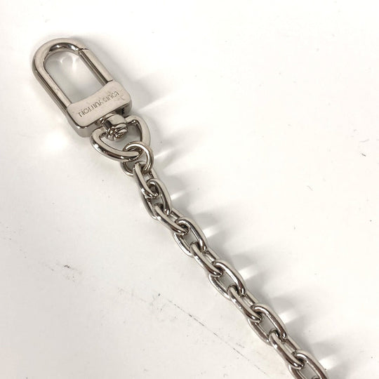 LOUIS VUITTON Money clip M66203 metal Silver Keychain bag charm Panse Bien Chene Ogive mens Used Authentic