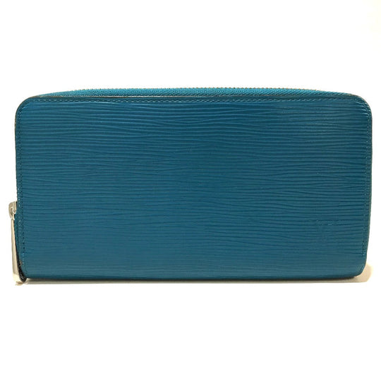 LOUIS VUITTON Long Wallet Purse M60311 Epi Leather blue Epi Zippy wallet unisex(Unisex) Used Authentic