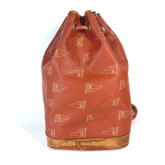 LOUIS VUITTON Shoulder Bag M80026 Leather / PVC Brown LVCUP Louis Vuitton Cup Saint Tropez Women Used Authentic