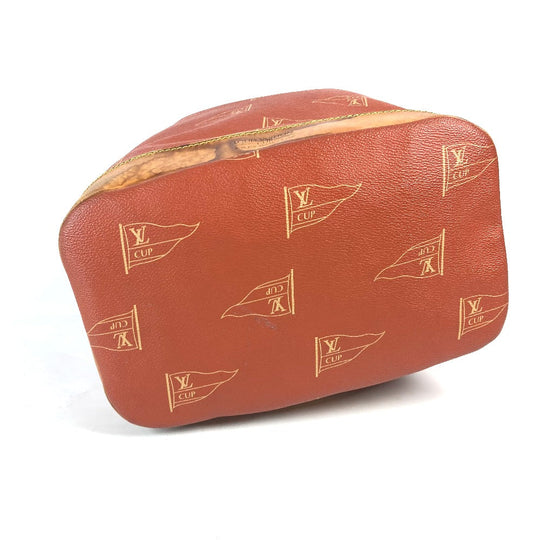 LOUIS VUITTON Shoulder Bag M80026 Leather / PVC Brown LVCUP Louis Vuitton Cup Saint Tropez Women Used Authentic