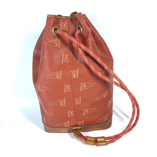 LOUIS VUITTON Shoulder Bag M80026 Leather / PVC Brown LVCUP Louis Vuitton Cup Saint Tropez Women Used Authentic