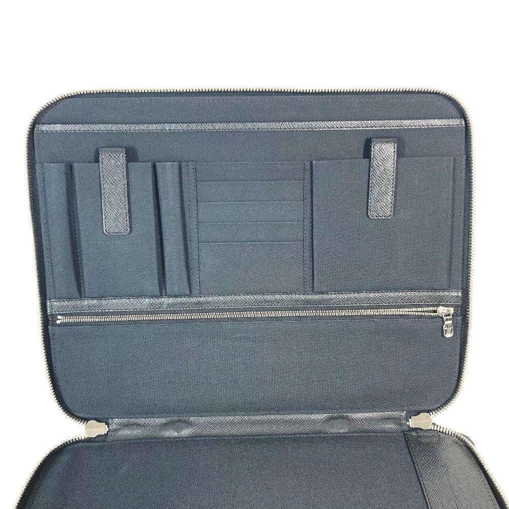 LOUIS VUITTON Clutch bag M32612 Taiga Leather black Taiga Vladimir unisex(Unisex) Used Authentic