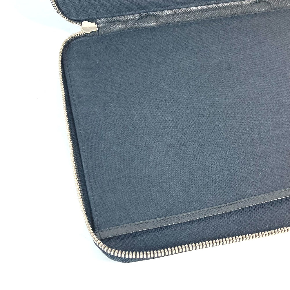 LOUIS VUITTON Clutch bag M32612 Taiga Leather black Taiga Vladimir unisex(Unisex) Used Authentic