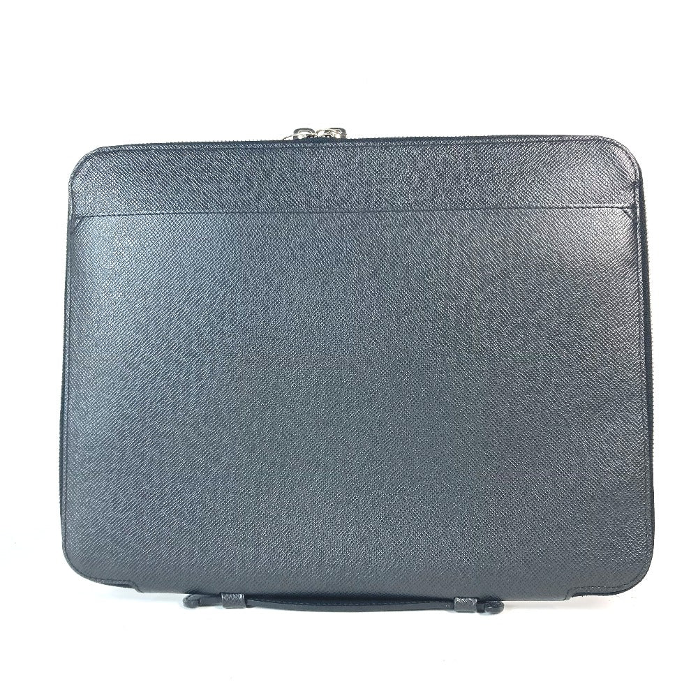 LOUIS VUITTON Clutch bag M32612 Taiga Leather black Taiga Vladimir unisex(Unisex) Used Authentic