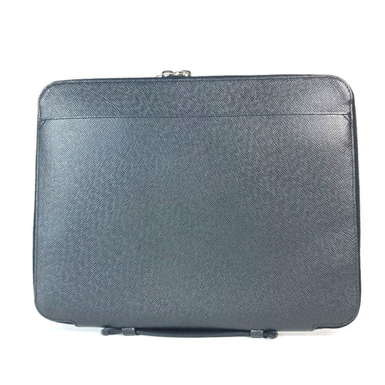 LOUIS VUITTON Clutch bag M32612 Taiga Leather black Taiga Vladimir unisex(Unisex) Used Authentic