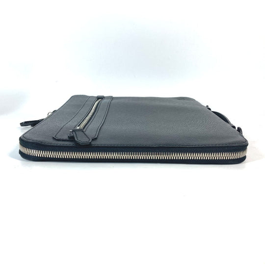 LOUIS VUITTON Clutch bag M32612 Taiga Leather black Taiga Vladimir unisex(Unisex) Used Authentic