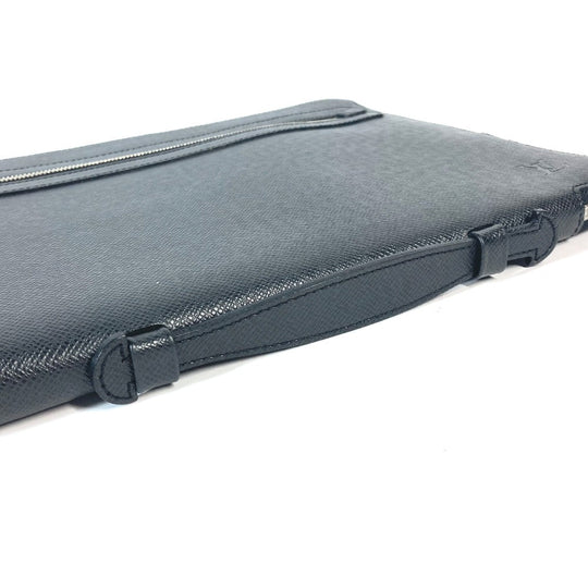 LOUIS VUITTON Clutch bag M32612 Taiga Leather black Taiga Vladimir unisex(Unisex) Used Authentic