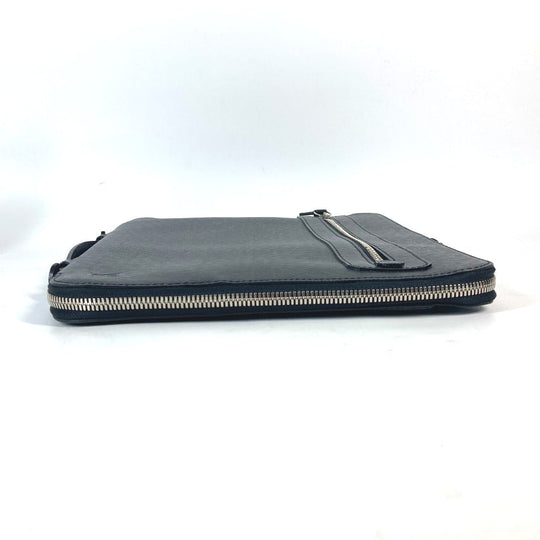 LOUIS VUITTON Clutch bag M32612 Taiga Leather black Taiga Vladimir unisex(Unisex) Used Authentic