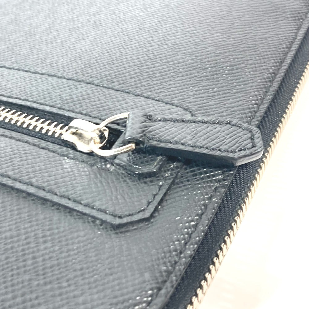 LOUIS VUITTON Clutch bag M32612 Taiga Leather black Taiga Vladimir unisex(Unisex) Used Authentic