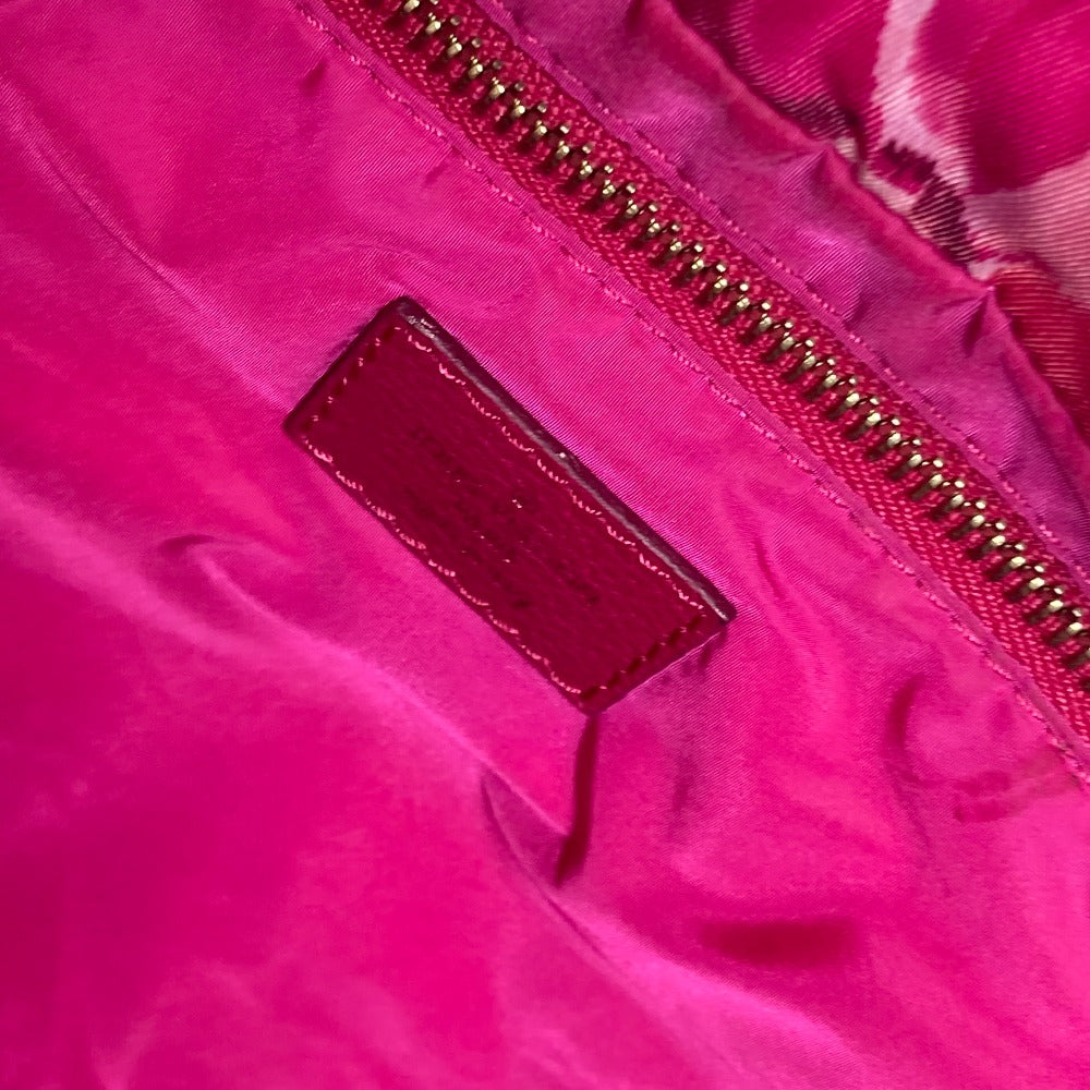 LOUIS VUITTON Tote Bag M94313 Leather / nylon pink Ikat Flower Floral Pattern Noeful MM Women Used Authentic